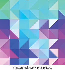Geometric colorful vector background. Abstract halftone illustration pattern. Vintage texture