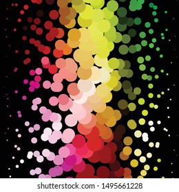 Geometric colorful vector background. Abstract halftone illustration pattern. Vintage texture