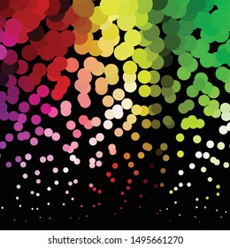 Geometric colorful vector background. Abstract halftone illustration pattern. Vintage texture