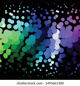 Geometric colorful vector background. Abstract halftone illustration pattern. Vintage texture