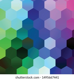 Geometric colorful vector background. Abstract halftone illustration pattern. Vintage texture