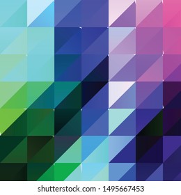Geometric colorful vector background. Abstract halftone illustration pattern. Vintage texture