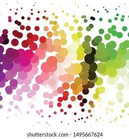 Geometric colorful vector background. Abstract halftone illustration pattern. Vintage texture