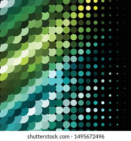 Geometric colorful vector background. Abstract halftone illustration pattern. Vintage texture
