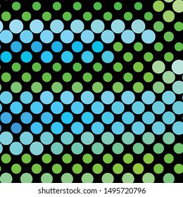 Geometric colorful vector background. Abstract halftone illustration pattern. Vintage texture