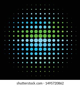 Geometric colorful vector background. Abstract halftone illustration pattern. Vintage texture