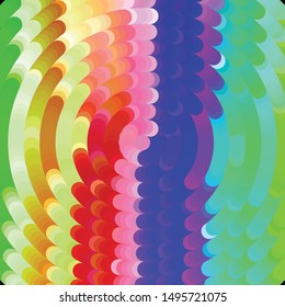 Geometric colorful vector background. Abstract halftone illustration pattern. Vintage texture