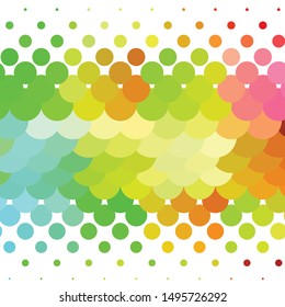 Geometric colorful vector background. Abstract halftone illustration pattern. Vintage texture