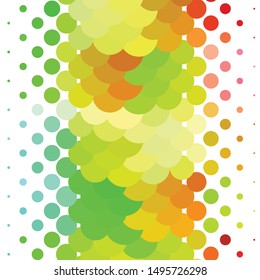 Geometric colorful vector background. Abstract halftone illustration pattern. Vintage texture