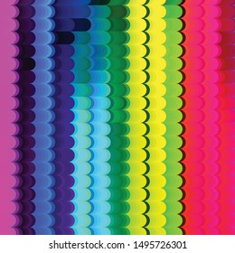 Geometric colorful vector background. Abstract halftone illustration pattern. Vintage texture