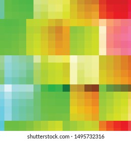 Geometric colorful vector background. Abstract halftone illustration pattern. Vintage texture