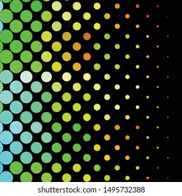 Geometric colorful vector background. Abstract halftone illustration pattern. Vintage texture