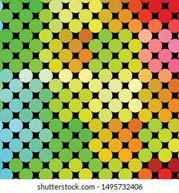 Geometric colorful vector background. Abstract halftone illustration pattern. Vintage texture