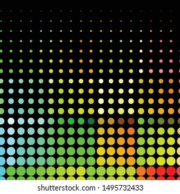 Geometric colorful vector background. Abstract halftone illustration pattern. Vintage texture