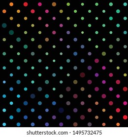 Geometric colorful vector background. Abstract halftone illustration pattern. Vintage texture