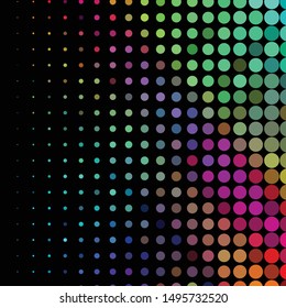 Geometric colorful vector background. Abstract halftone illustration pattern. Vintage texture