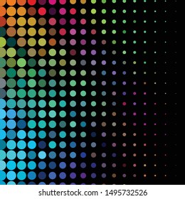 Geometric colorful vector background. Abstract halftone illustration pattern. Vintage texture