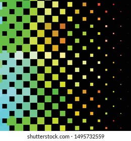 Geometric colorful vector background. Abstract halftone illustration pattern. Vintage texture