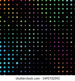 Geometric colorful vector background. Abstract halftone illustration pattern. Vintage texture