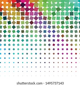 Geometric colorful vector background. Abstract halftone illustration pattern. Vintage texture