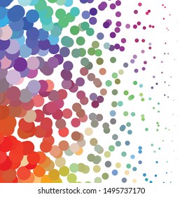 Geometric colorful vector background. Abstract halftone illustration pattern. Vintage texture