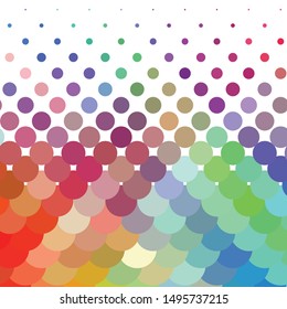 Geometric colorful vector background. Abstract halftone illustration pattern. Vintage texture