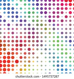 Geometric colorful vector background. Abstract halftone illustration pattern. Vintage texture