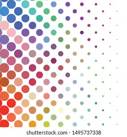 Geometric colorful vector background. Abstract halftone illustration pattern. Vintage texture