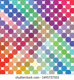 Geometric colorful vector background. Abstract halftone illustration pattern. Vintage texture