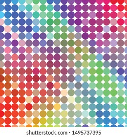 Geometric colorful vector background. Abstract halftone illustration pattern. Vintage texture