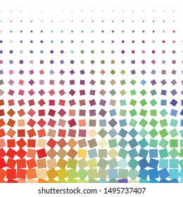 Geometric colorful vector background. Abstract halftone illustration pattern. Vintage texture