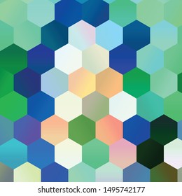 Geometric colorful vector background. Abstract halftone illustration pattern. Vintage texture