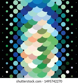 Geometric colorful vector background. Abstract halftone illustration pattern. Vintage texture