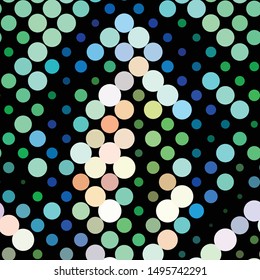 Geometric colorful vector background. Abstract halftone illustration pattern. Vintage texture