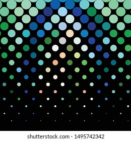 Geometric colorful vector background. Abstract halftone illustration pattern. Vintage texture