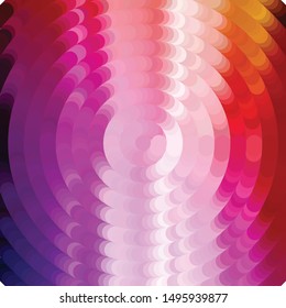 Geometric colorful vector background. Abstract halftone illustration pattern. Vintage texture