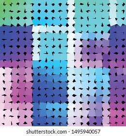 Geometric colorful vector background. Abstract halftone illustration pattern. Vintage texture