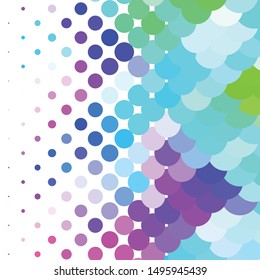 Geometric colorful vector background. Abstract halftone illustration pattern. Vintage texture