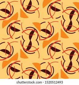 Geometric colorful vector background. Abstract halftone illustration pattern. Vintage texture