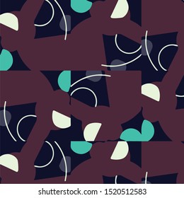 Geometric colorful vector background. Abstract halftone illustration pattern. Vintage texture