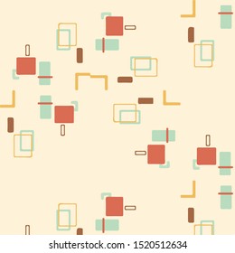 Geometric colorful vector background. Abstract halftone illustration pattern. Vintage texture