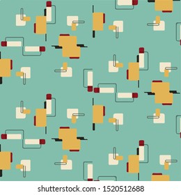Geometric colorful vector background. Abstract halftone illustration pattern. Vintage texture
