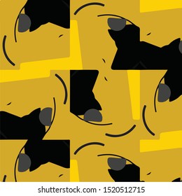 Geometric colorful vector background. Abstract halftone illustration pattern. Vintage texture