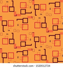 Geometric colorful vector background. Abstract halftone illustration pattern. Vintage texture
