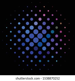 Geometric colorful vector background. Abstract halftone illustration pattern. Vintage texture