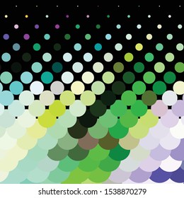 Geometric colorful vector background. Abstract halftone illustration pattern. Vintage texture