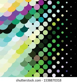 Geometric colorful vector background. Abstract halftone illustration pattern. Vintage texture
