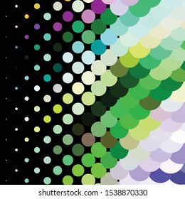 Geometric colorful vector background. Abstract halftone illustration pattern. Vintage texture