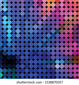 Geometric colorful vector background. Abstract halftone illustration pattern. Vintage texture