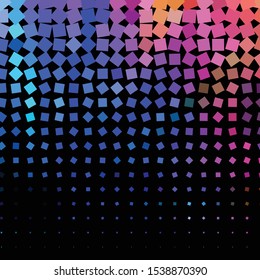 Geometric colorful vector background. Abstract halftone illustration pattern. Vintage texture